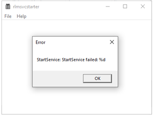 StartService failed