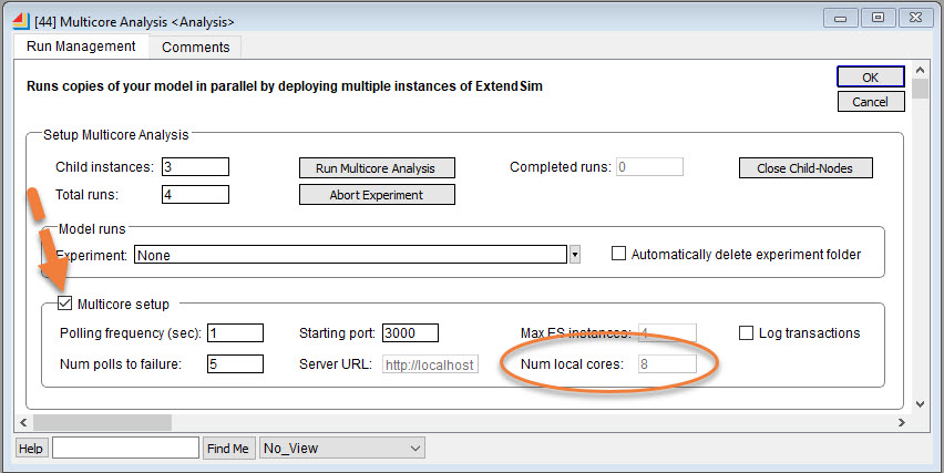 Run Management tab