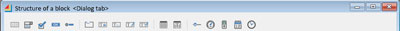 Dialog tab of a Structure window